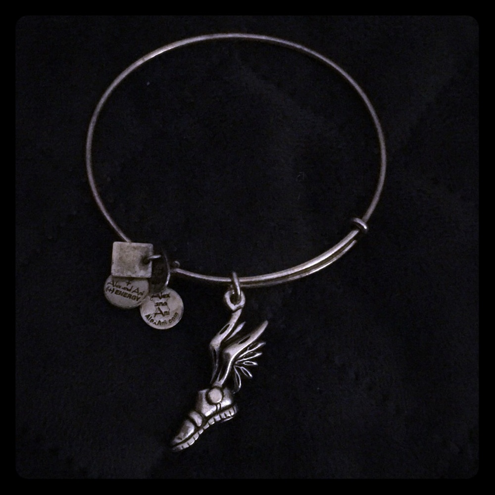 Alex and Ani Winged Shoe Bangle
